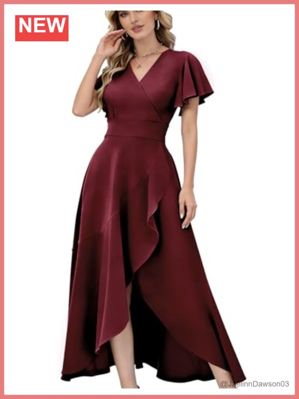 Women's Formal Evening Gown Mermaid Prom Dress Chiffon Ruffled Maxi